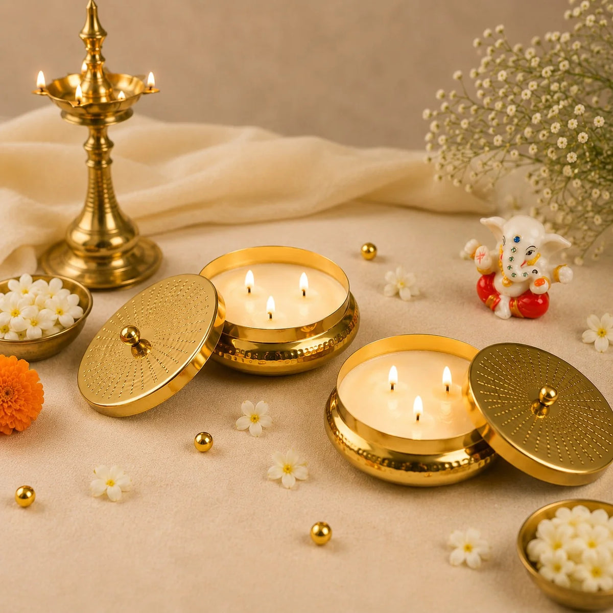 Lotus Urli Candle